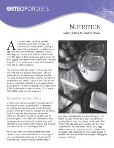 Osteoporosis Nutrition