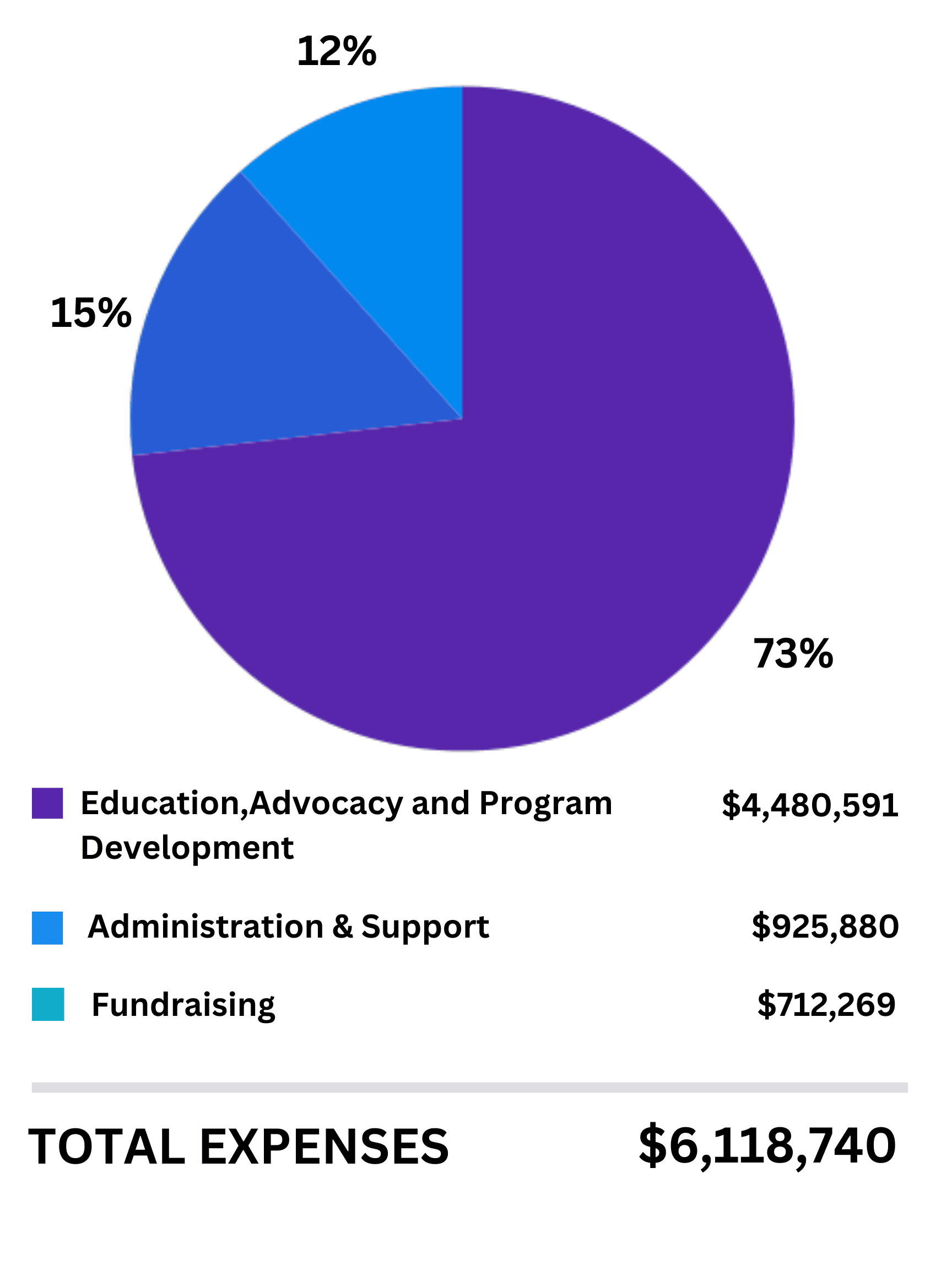 2023 - 2024 Expenses Pie Chart