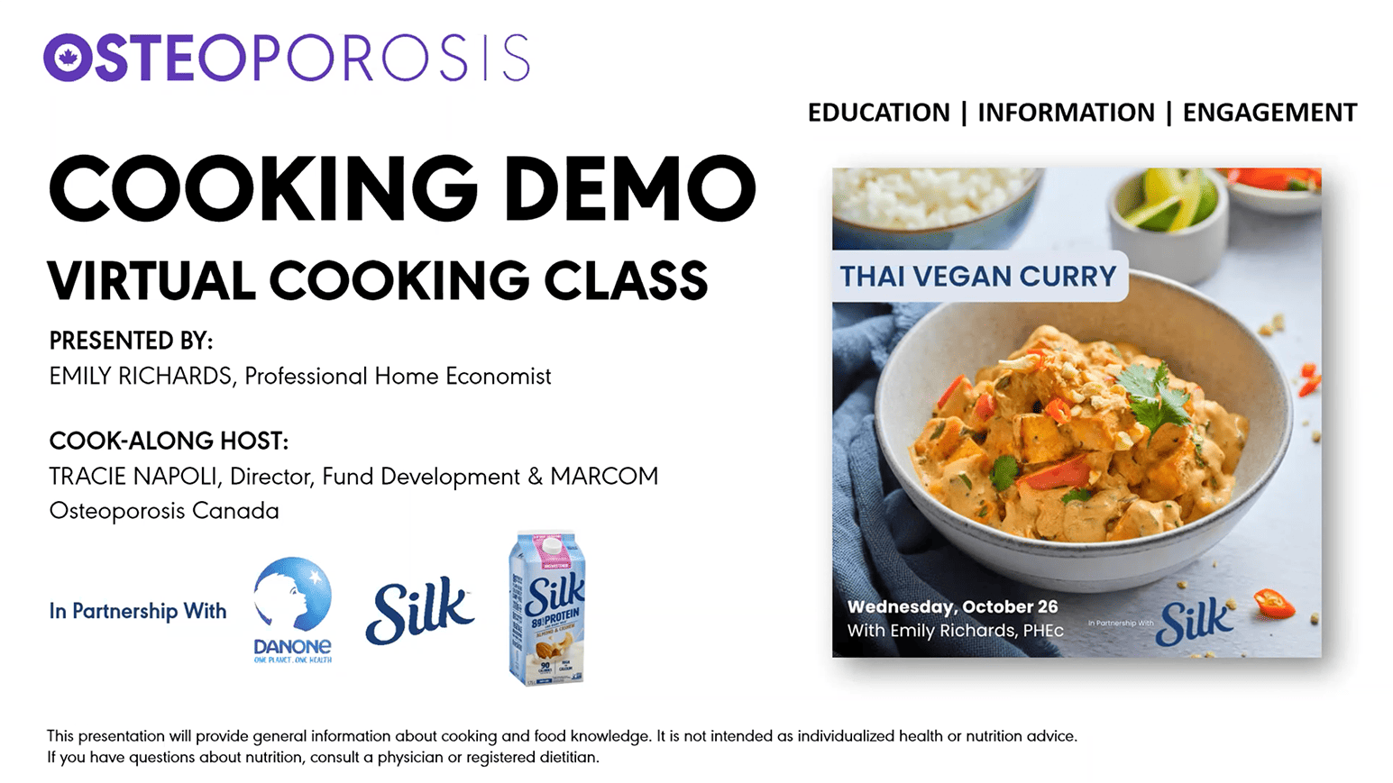 Cooking Demo Webinar: Thai Vegan Curry
