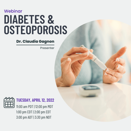 Diabetes and osteoporosis webinar graphic