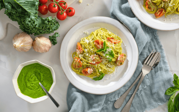 Roasted Tomato and Creamy Kale Pesto Pasta Side image