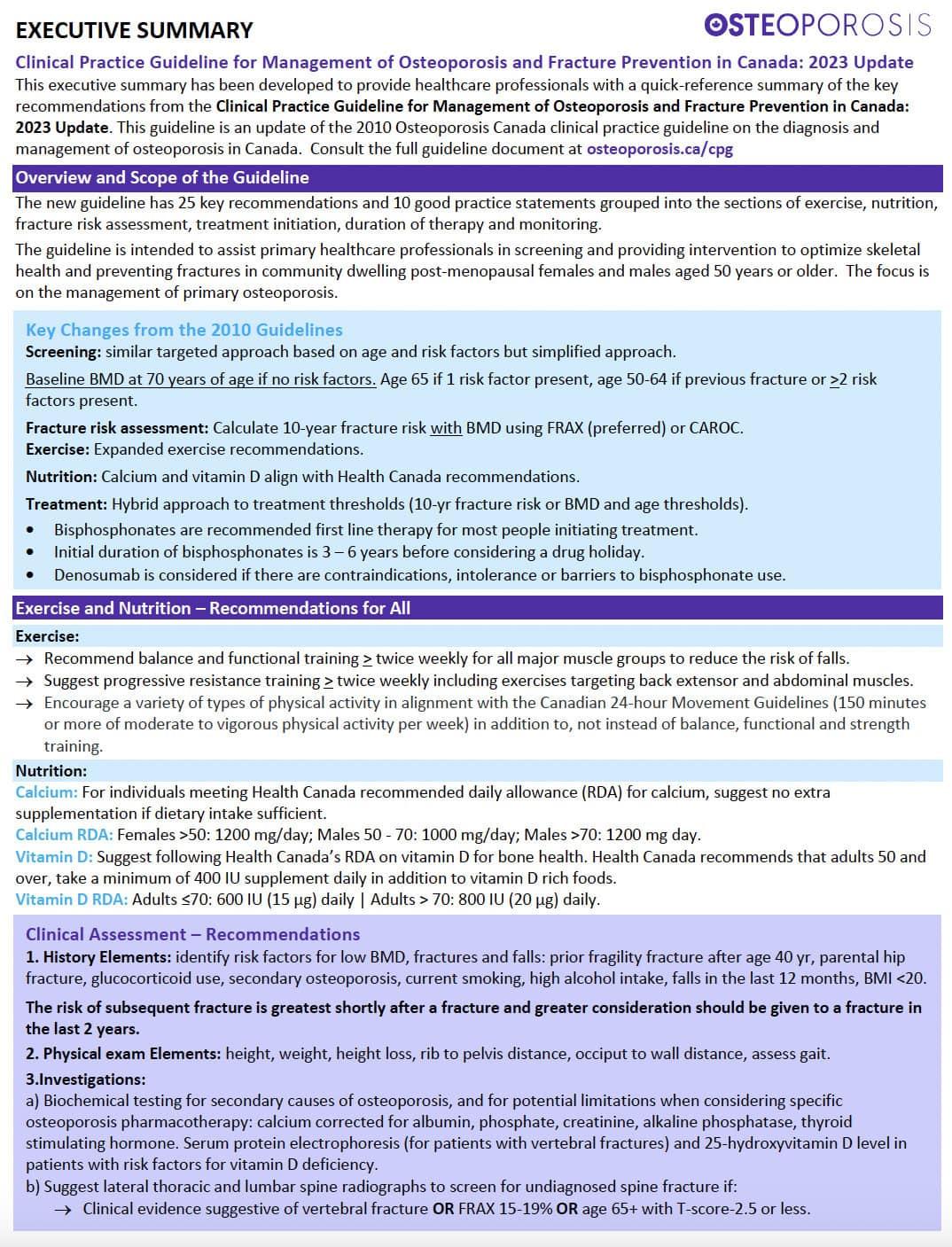 Algorithm showing Integrated approach to the management of bone health and fracture prevention in postmenopausal females and males 50 years and older.