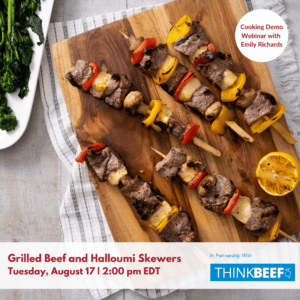 Grilled Beef and Halloumi Skewer Webinar