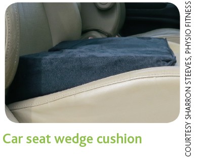 wedge shaped car seat cushion