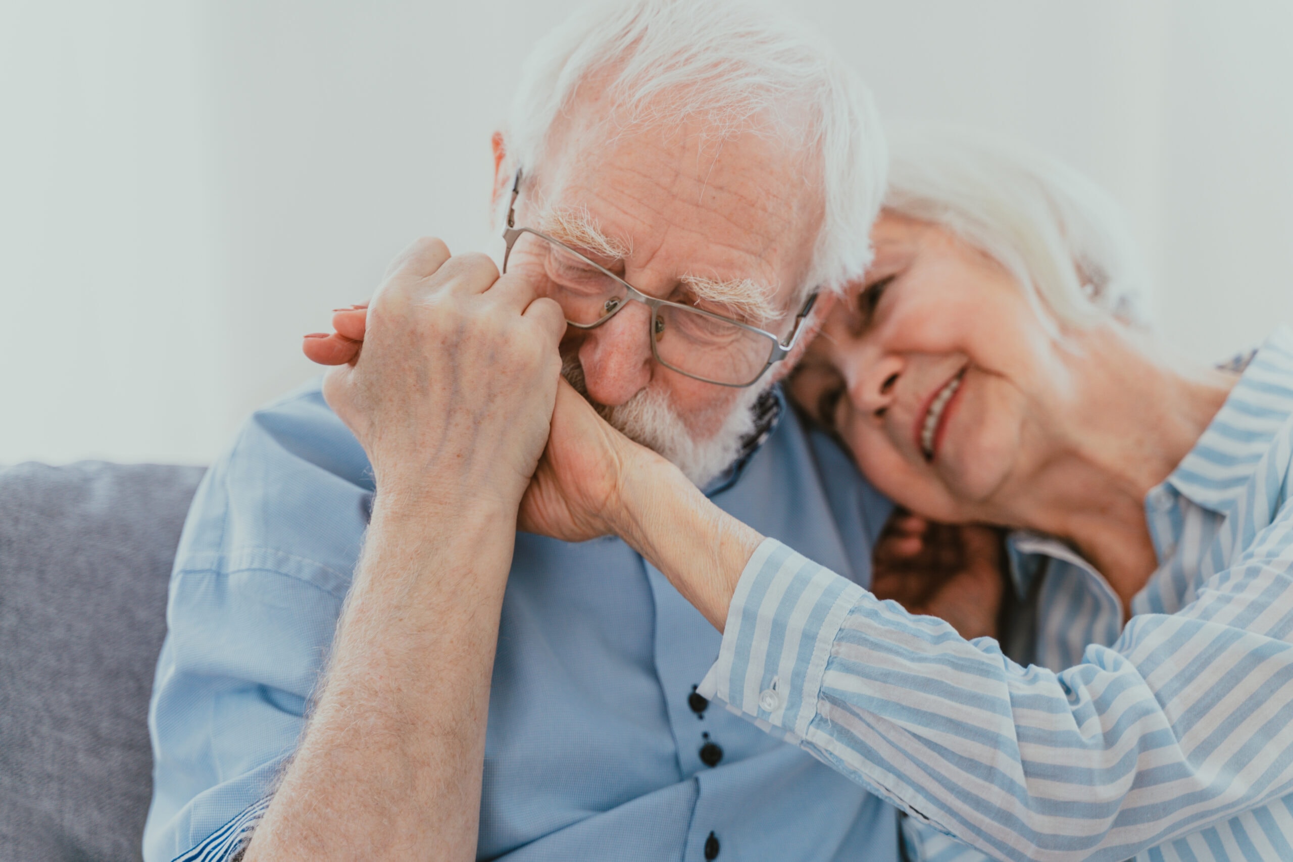 Elderly couple in love