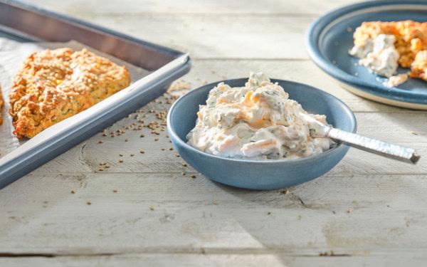 Cheddar Greek Yogurt Spread