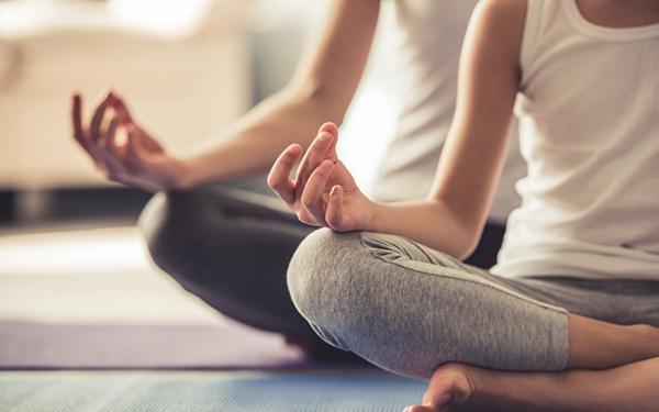 People doing yoga