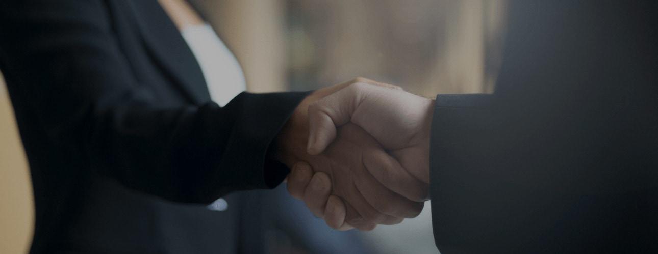 Business people shaking hands